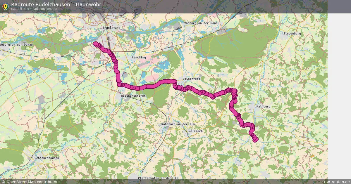 Radtour Rudelzhausen – Haunwöhr