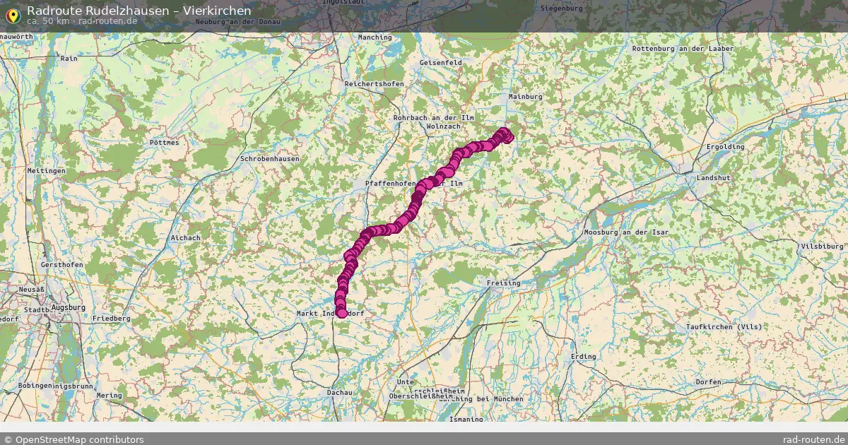 Radtour Rudelzhausen – Vierkirchen