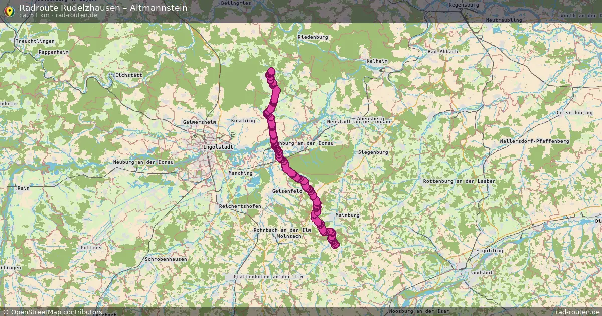 Radtour Rudelzhausen – Altmannstein