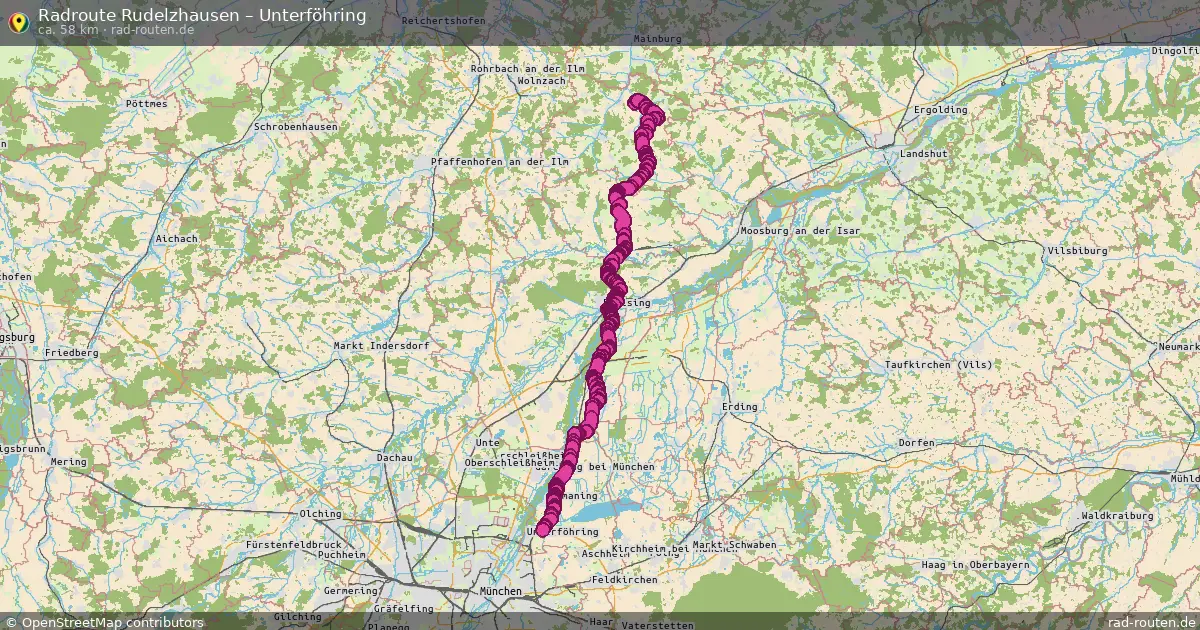 Radtour Rudelzhausen – Unterföhring