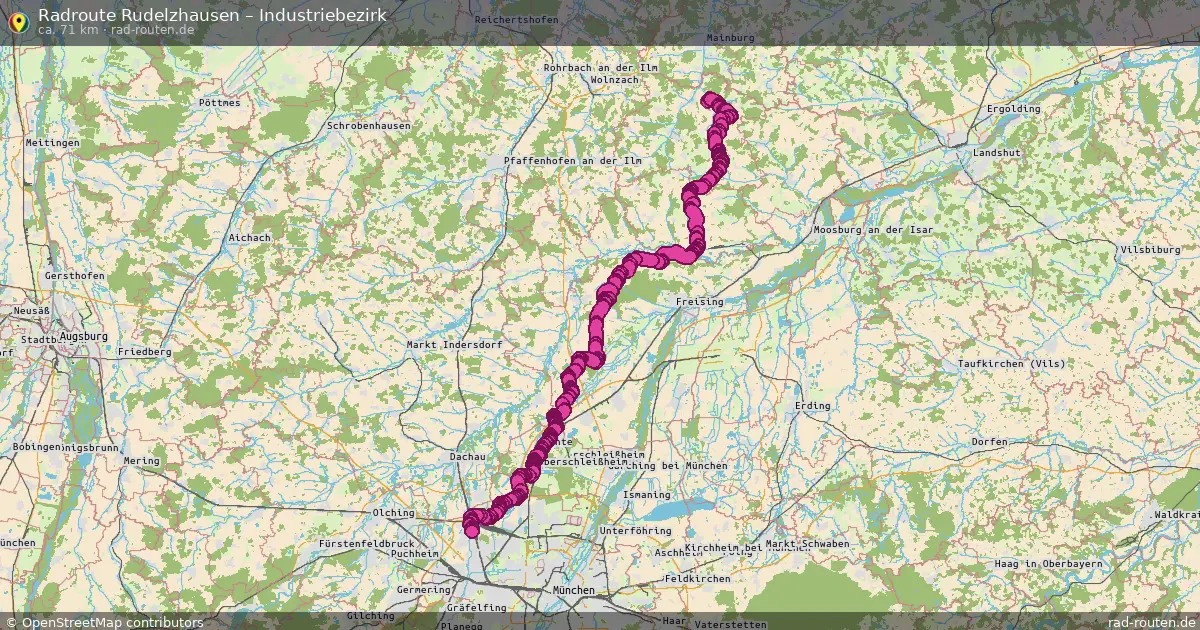 Radtour Rudelzhausen – Industriebezirk