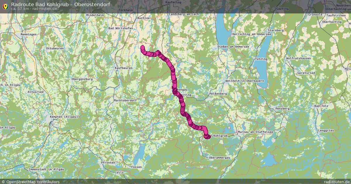 Radtour Bad Kohlgrub – Oberostendorf