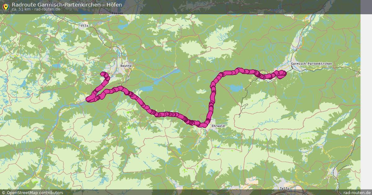 Fahrradroute Garmisch-Partenkirchen – Höfen