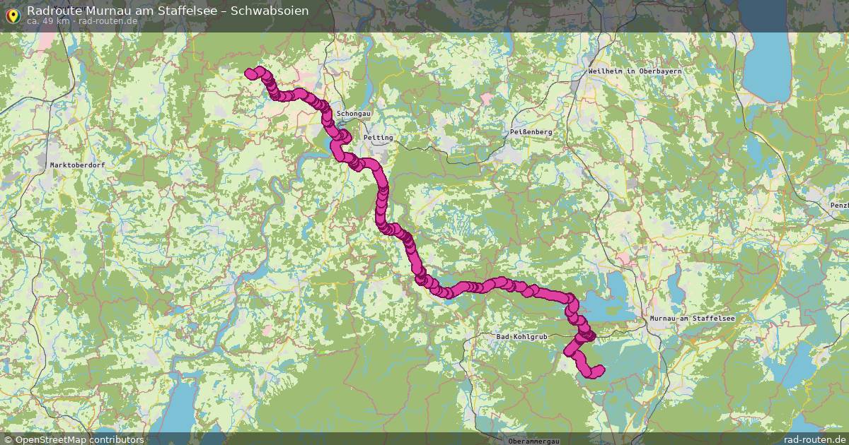 Fahrradroute Murnau Am Staffelsee – Schwabsoien