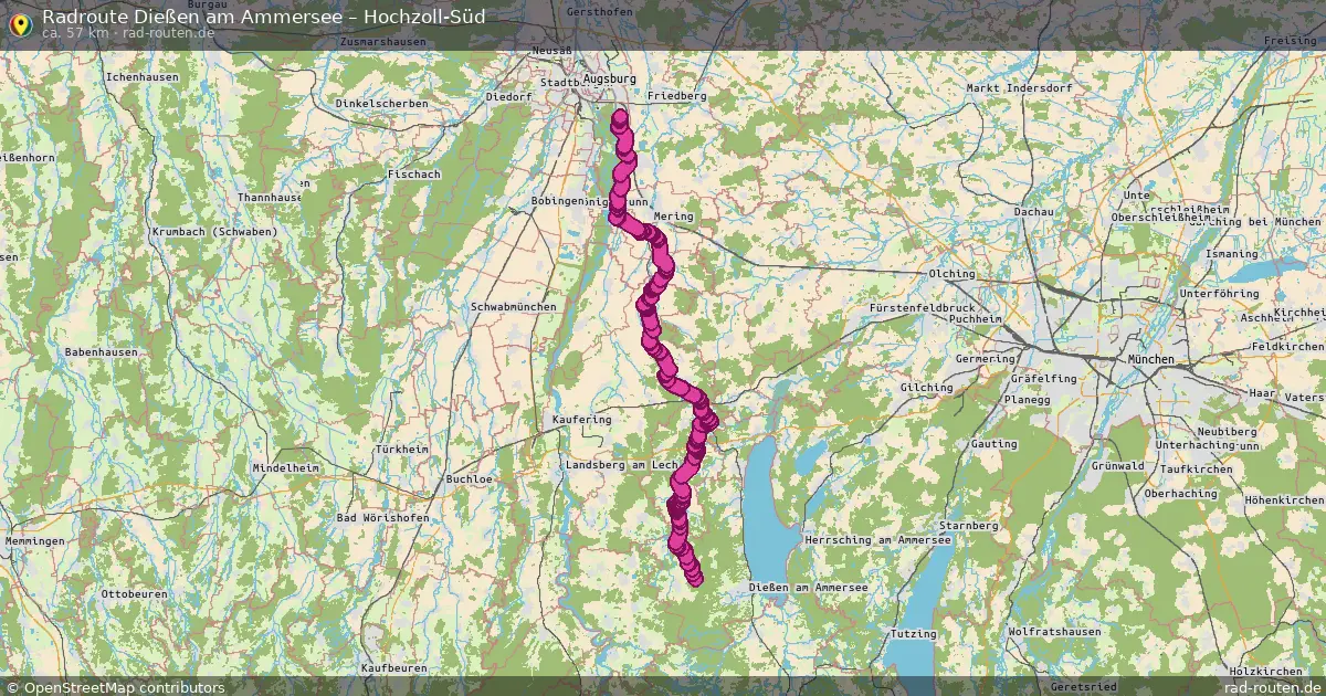 Radtour Dießen Am Ammersee – Hochzoll-Süd