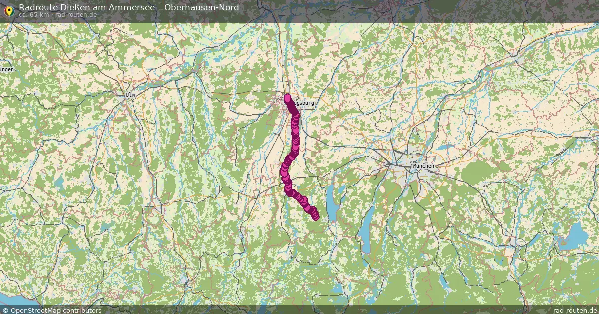 Radtour Dießen Am Ammersee – Oberhausen-Nord