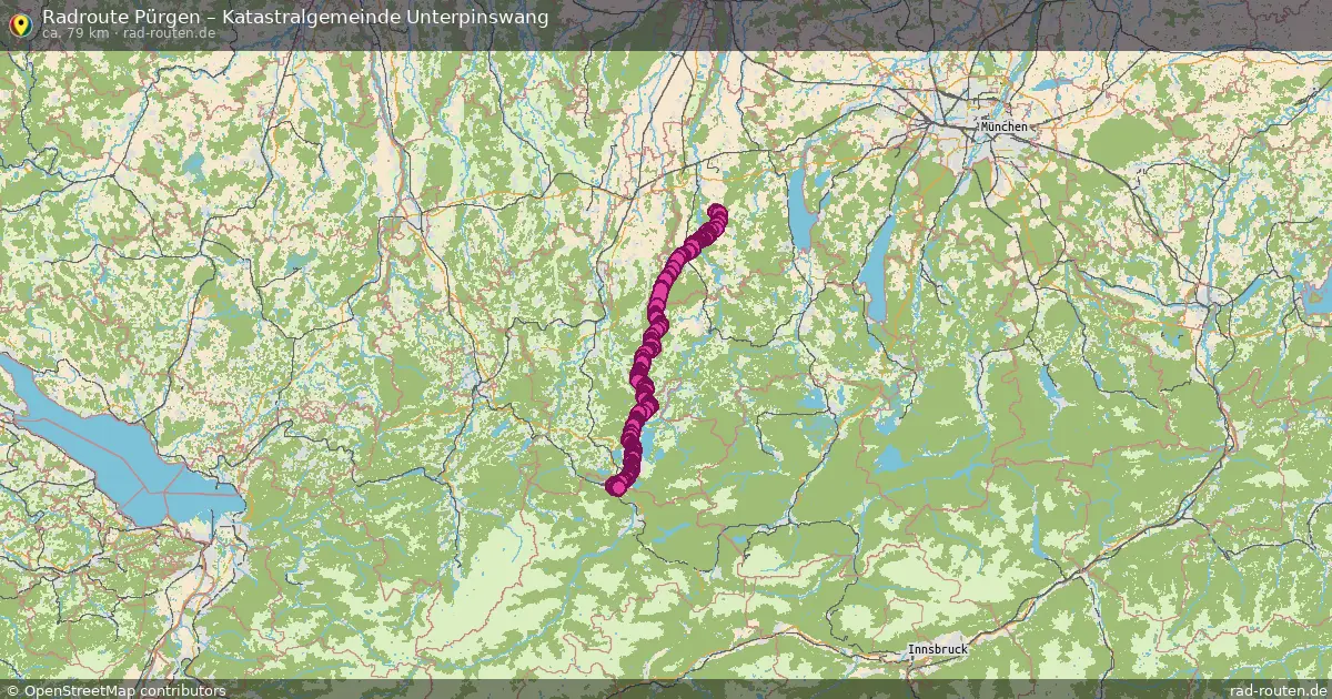 Radtour Pürgen – Katastralgemeinde Unterpinswang