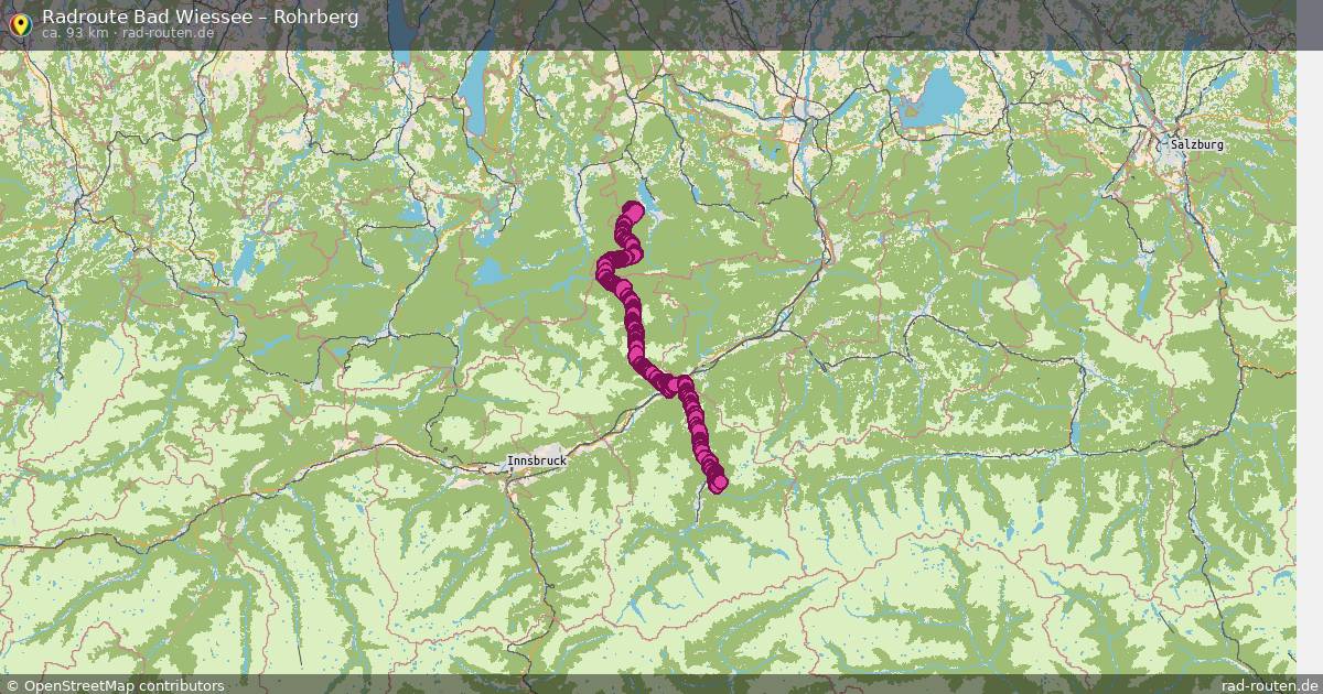 Fahrradroute Bad Wiessee – Rohrberg
