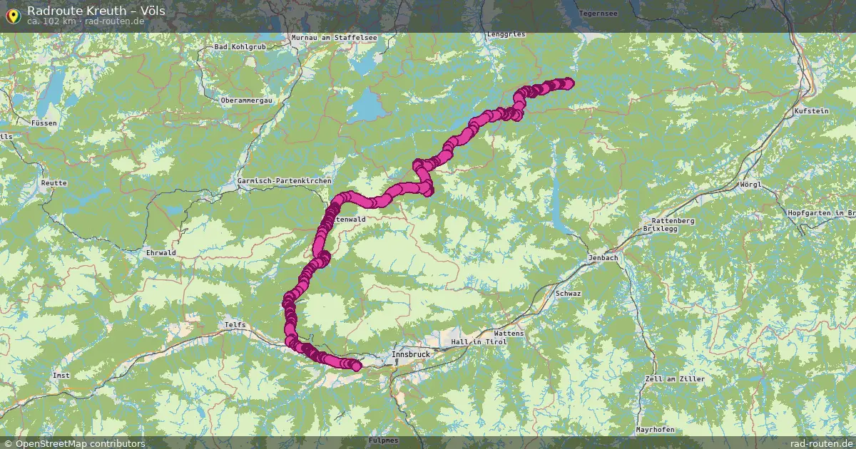 Radtour Kreuth – Völs