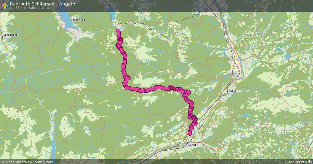 Fahrradroute Schliersee – Angath