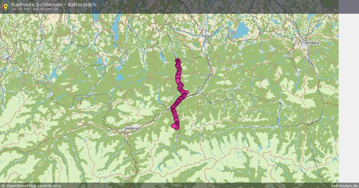 Fahrradroute Schliersee – Kaltenbach