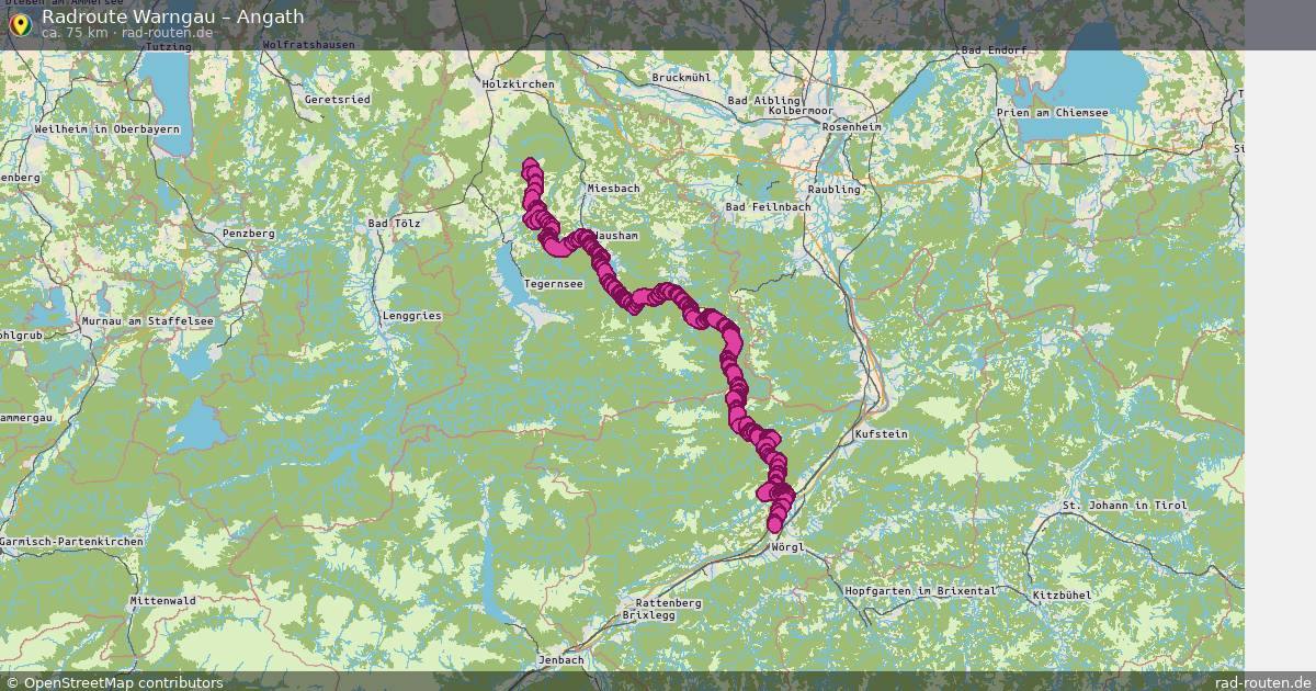 Fahrradroute Warngau – Angath