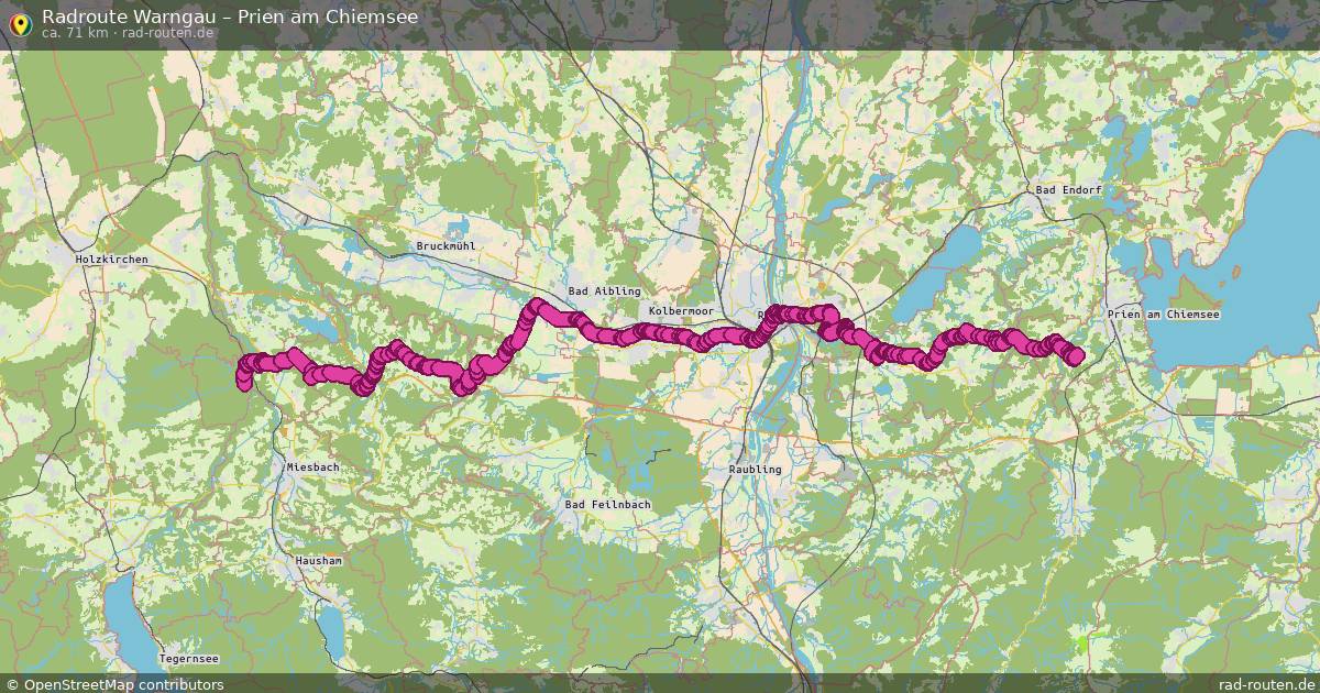 Fahrradroute Warngau – Prien Am Chiemsee
