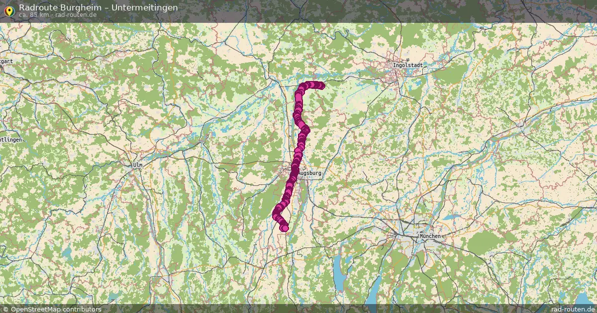 Radtour Burgheim – Untermeitingen