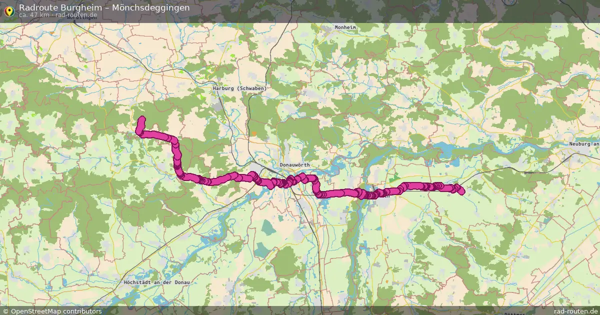 Radtour Burgheim – Mönchsdeggingen