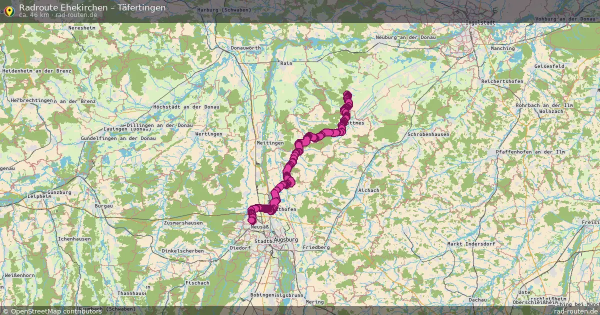 Radtour Ehekirchen – Täfertingen