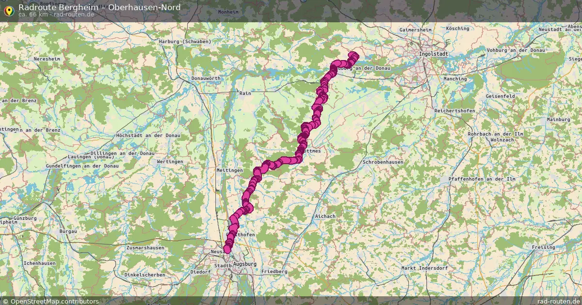Radtour Bergheim – Oberhausen-Nord