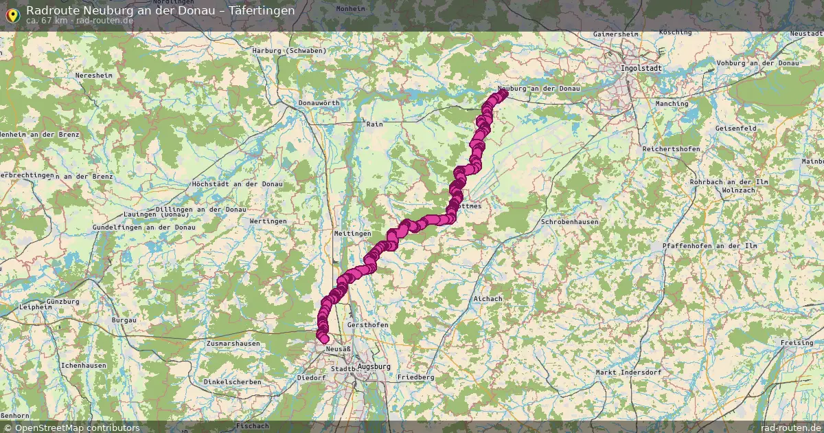 Radtour Neuburg An Der Donau – Täfertingen