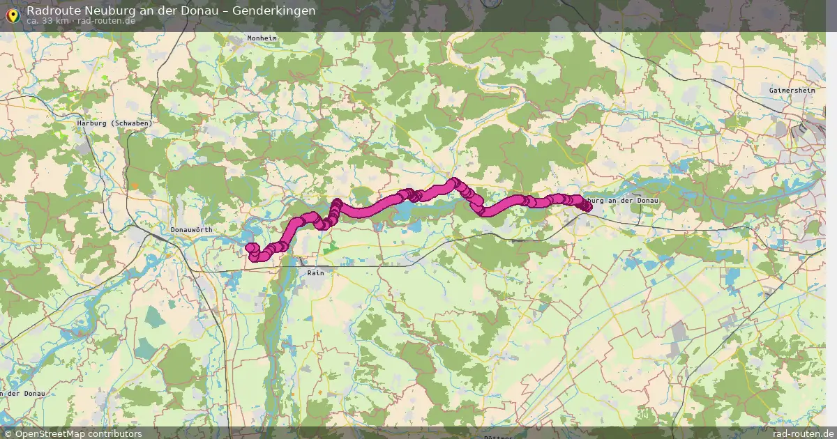 Radtour Neuburg An Der Donau – Genderkingen