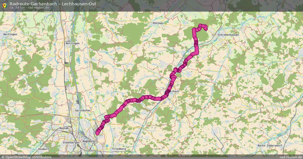 Radtour Gachenbach – Lechhausen-Ost