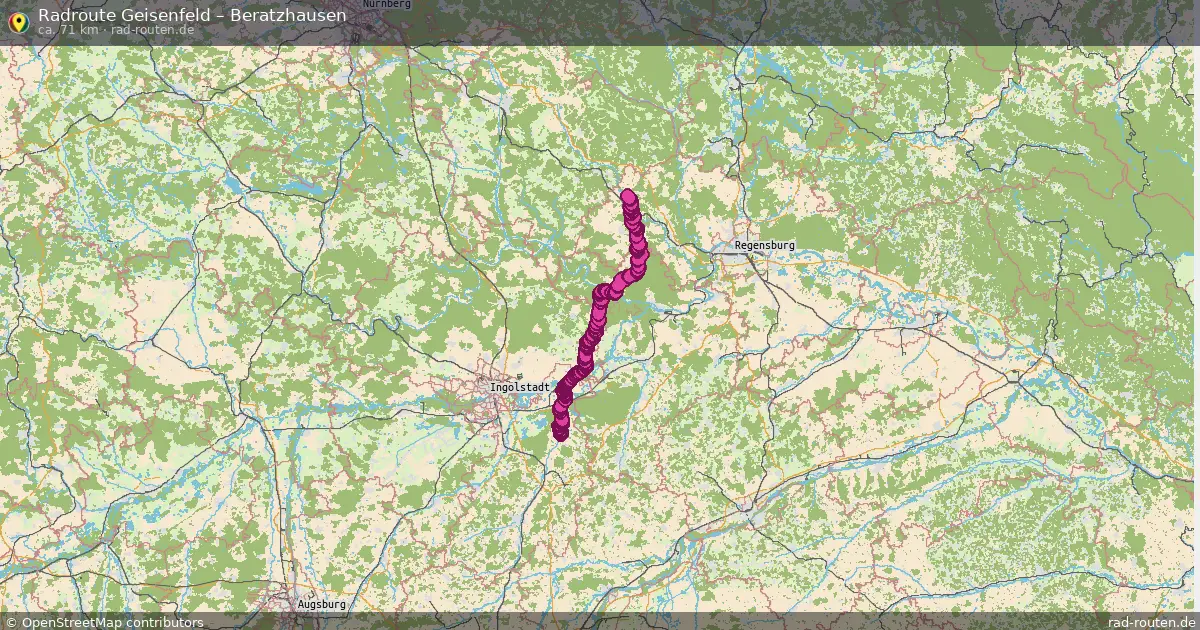 Radtour Geisenfeld – Beratzhausen