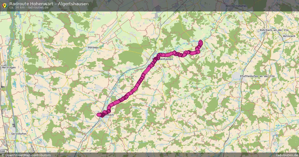 Radtour Hohenwart – Algertshausen