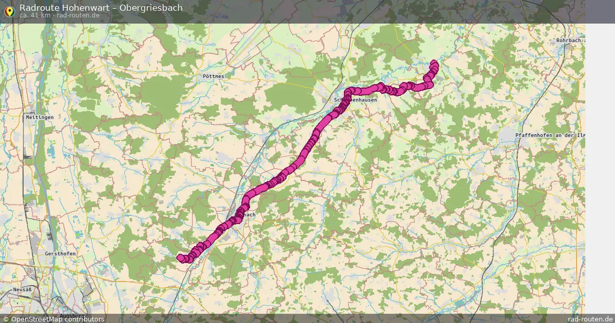 Radtour Hohenwart – Obergriesbach