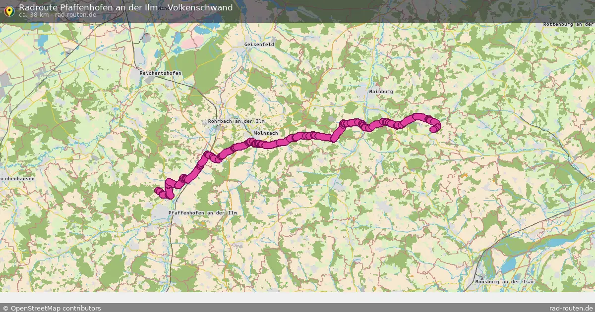 Radtour Pfaffenhofen An Der Ilm – Volkenschwand