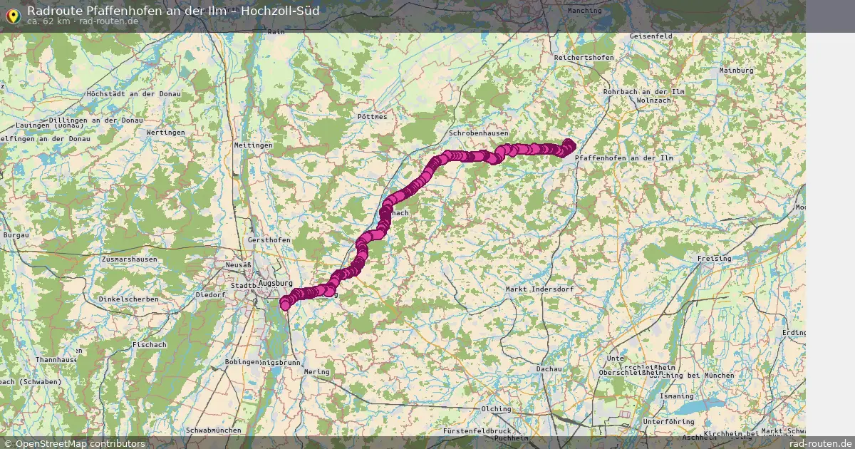 Radtour Pfaffenhofen An Der Ilm – Hochzoll-Süd