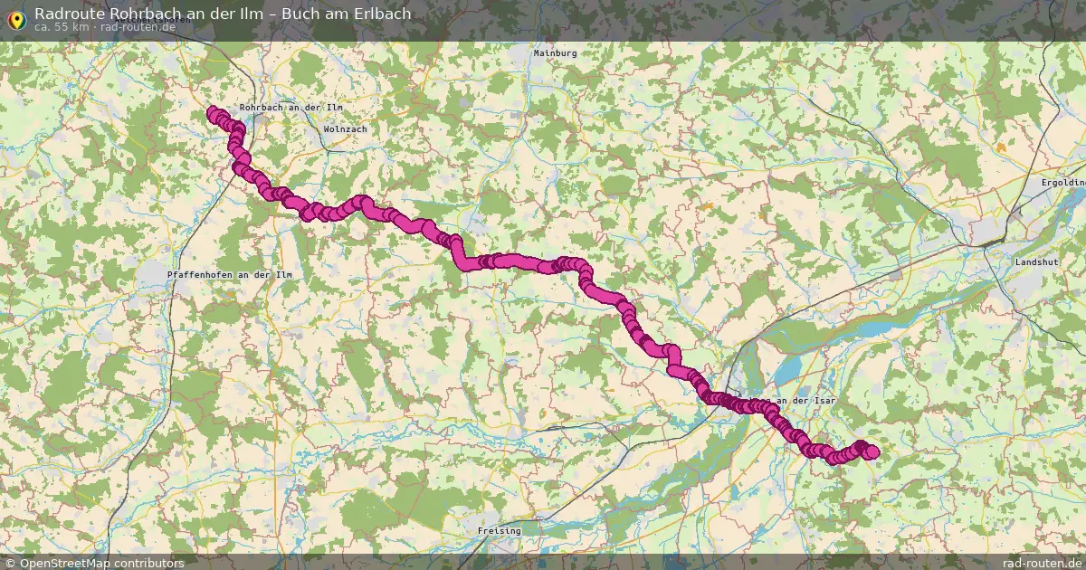 Radtour Rohrbach An Der Ilm – Buch Am Erlbach
