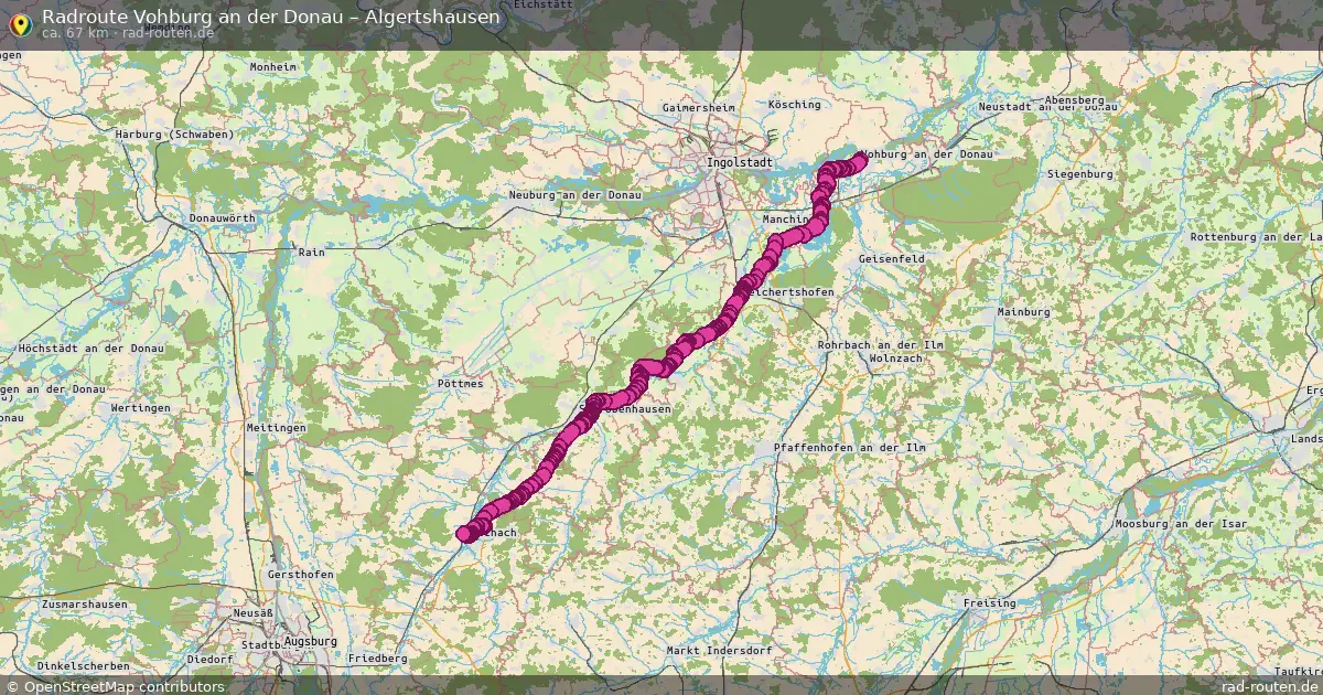 Radtour Vohburg An Der Donau – Algertshausen