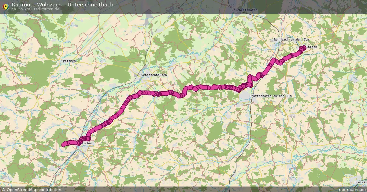 Radtour Wolnzach – Unterschneitbach