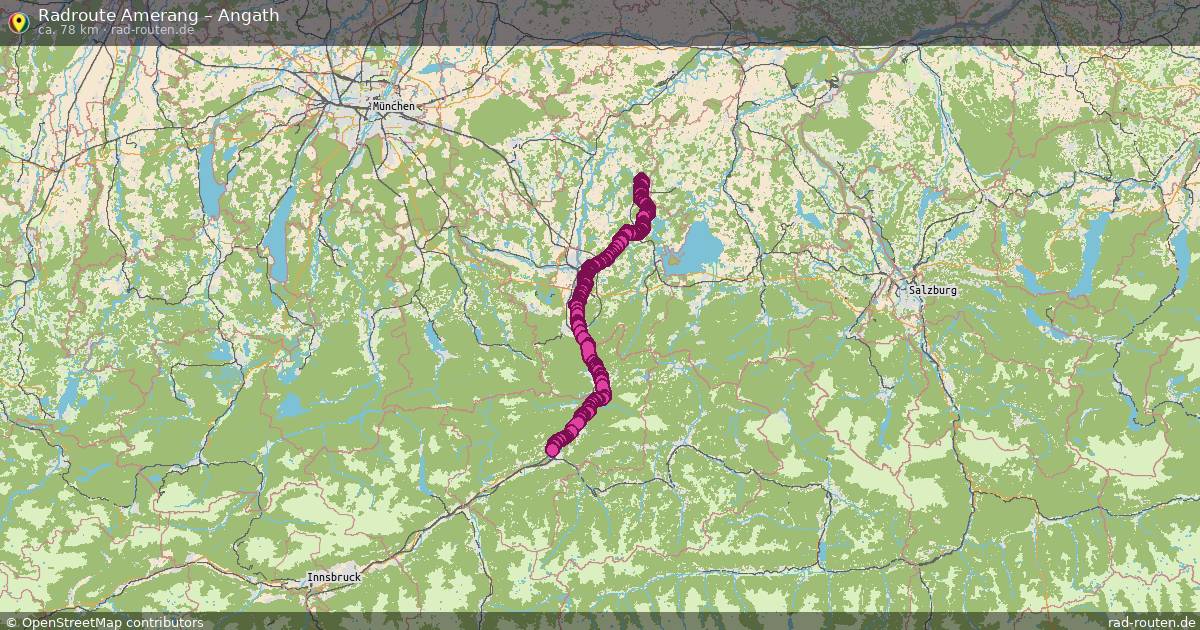 Fahrradroute Amerang – Angath