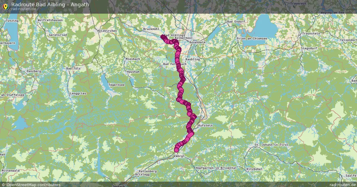 Fahrradroute Bad Aibling – Angath