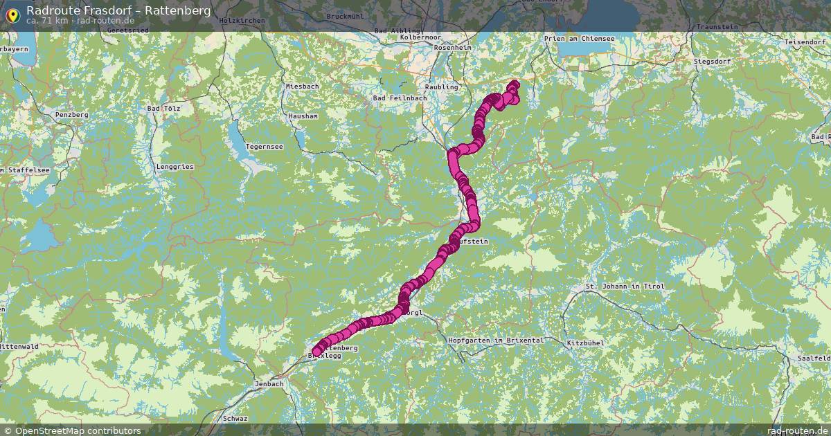 Fahrradroute Frasdorf – Rattenberg