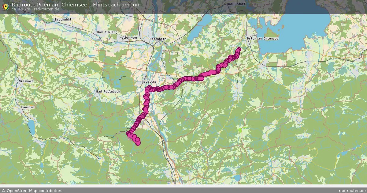 Fahrradroute Prien Am Chiemsee – Flintsbach Am Inn