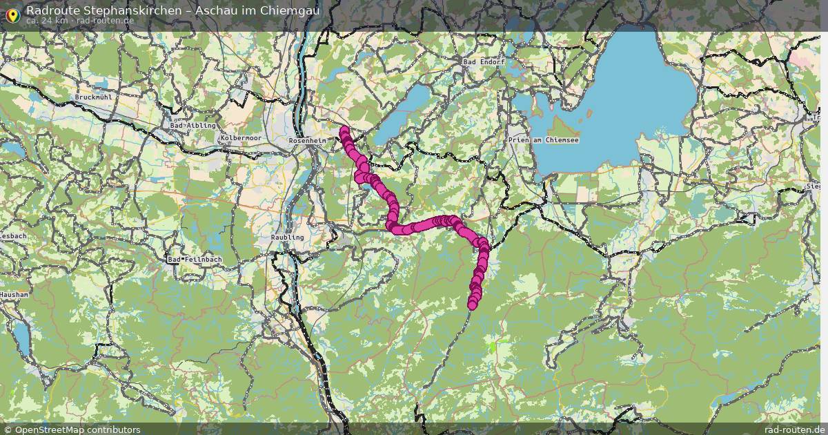 Fahrradroute Stephanskirchen – Aschau Im Chiemgau
