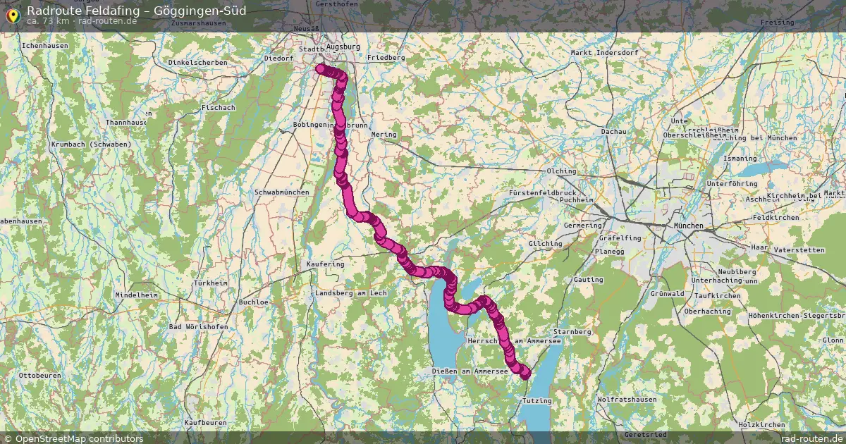 Radtour Feldafing – Göggingen-Süd