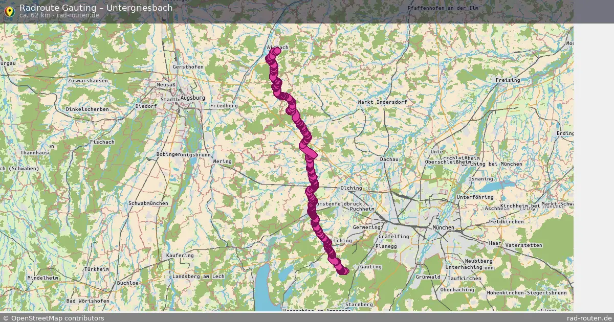 Radtour Gauting – Untergriesbach