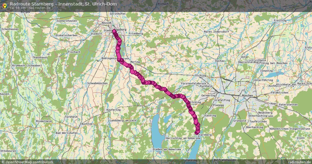 Radtour Starnberg – Innenstadt, St. Ulrich-Dom