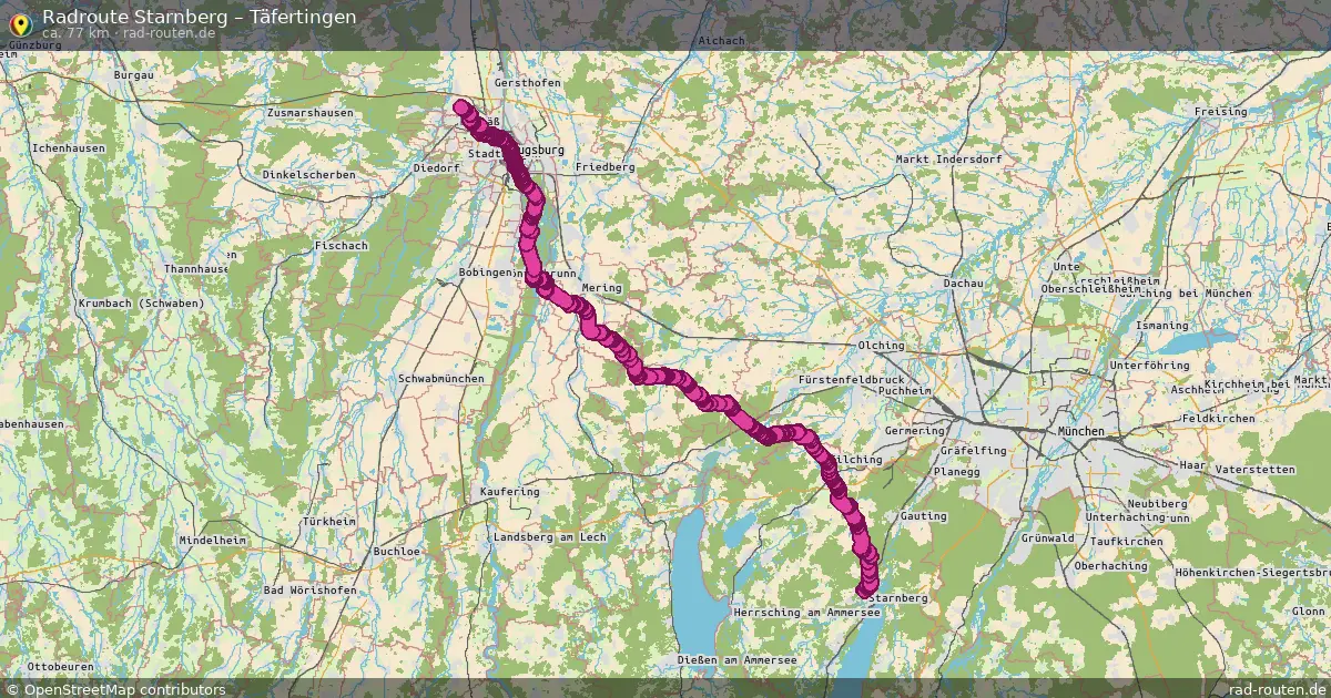 Radtour Starnberg – Täfertingen