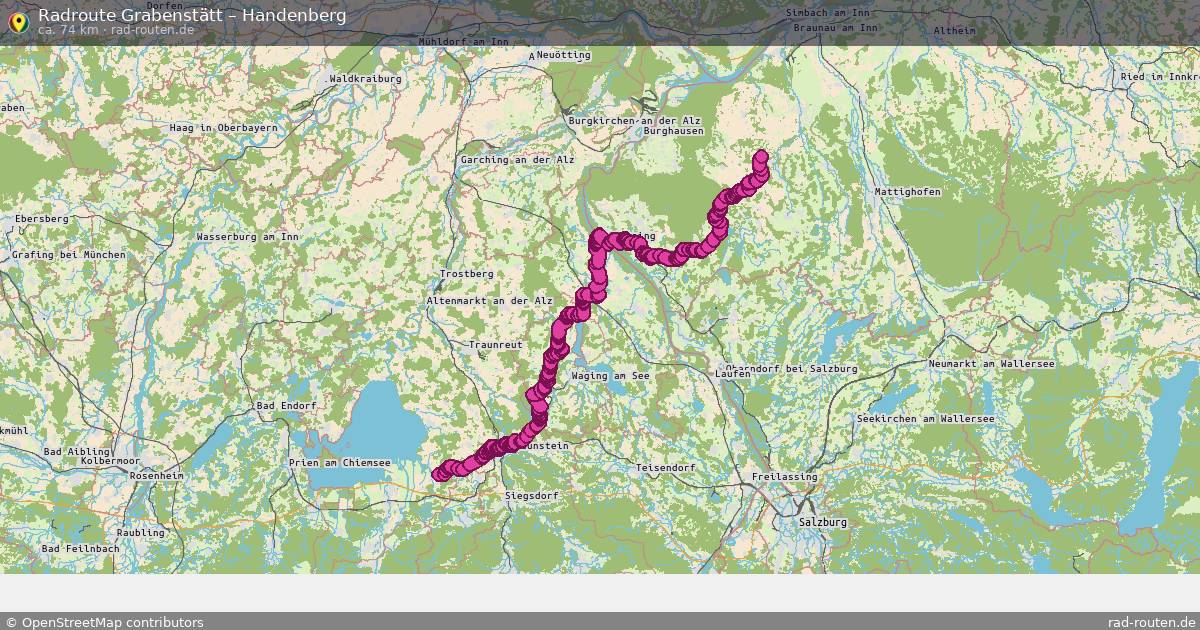 Fahrradroute Grabenstätt – Handenberg