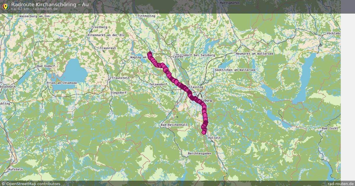 Fahrradroute Kirchanschöring – Au