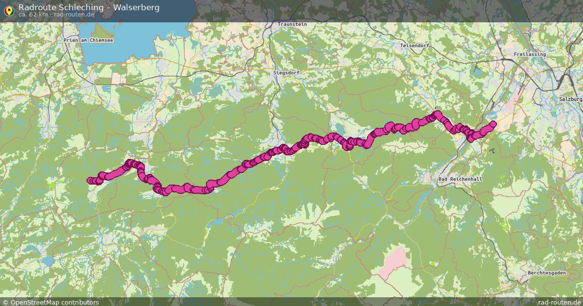 Fahrradroute Schleching – Walserberg