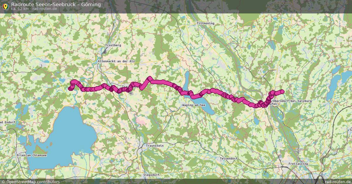 Fahrradroute Seeon-Seebruck – Göming