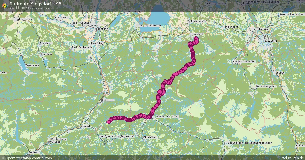 Fahrradroute Siegsdorf – Söll