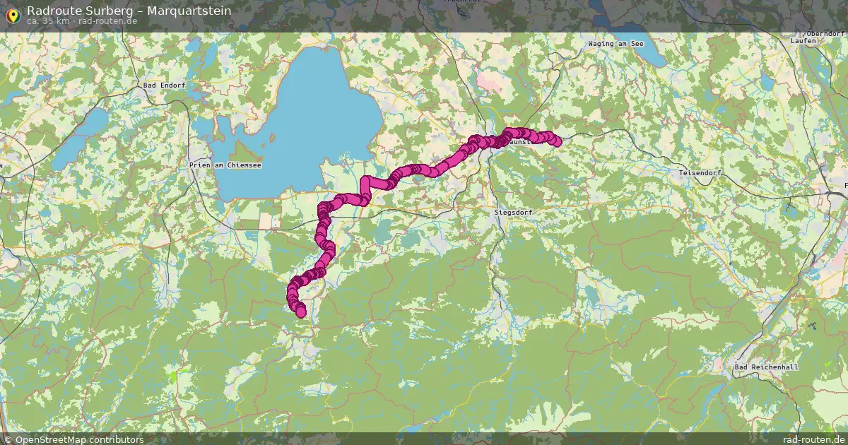 Fahrradroute Surberg – Marquartstein