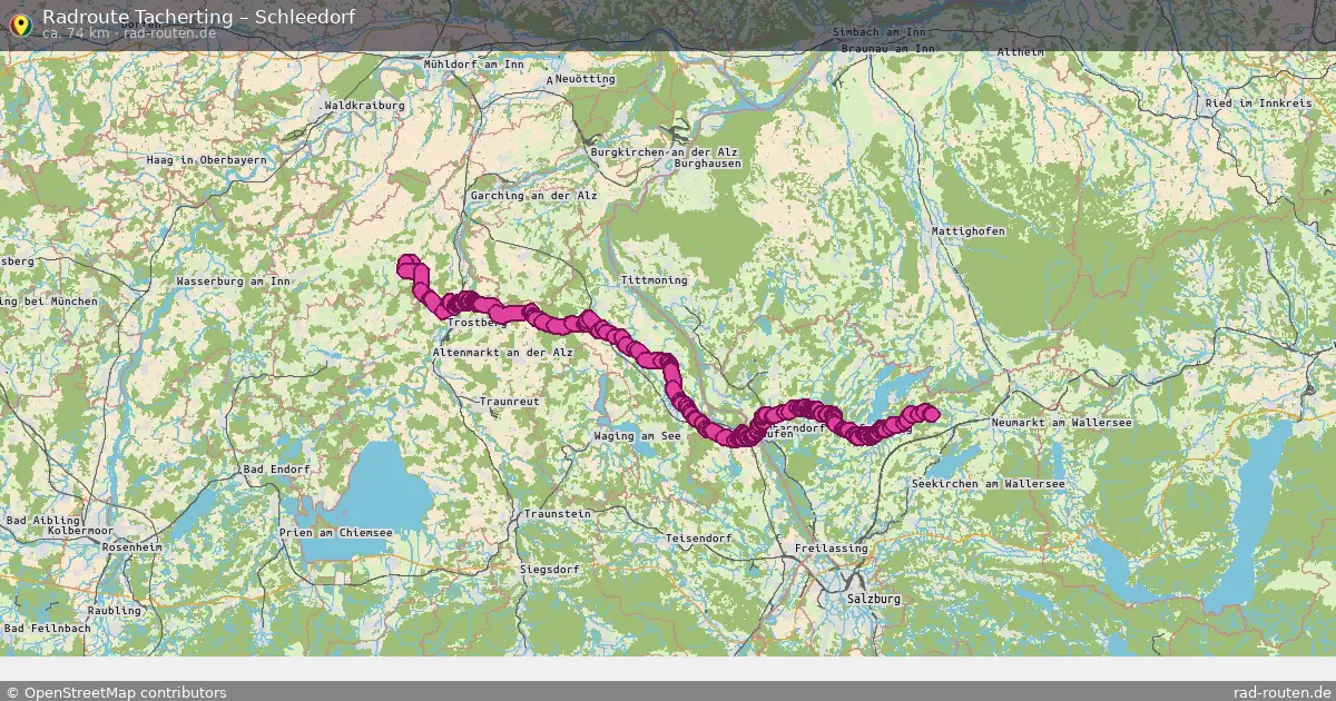 Radtour Tacherting – Schleedorf