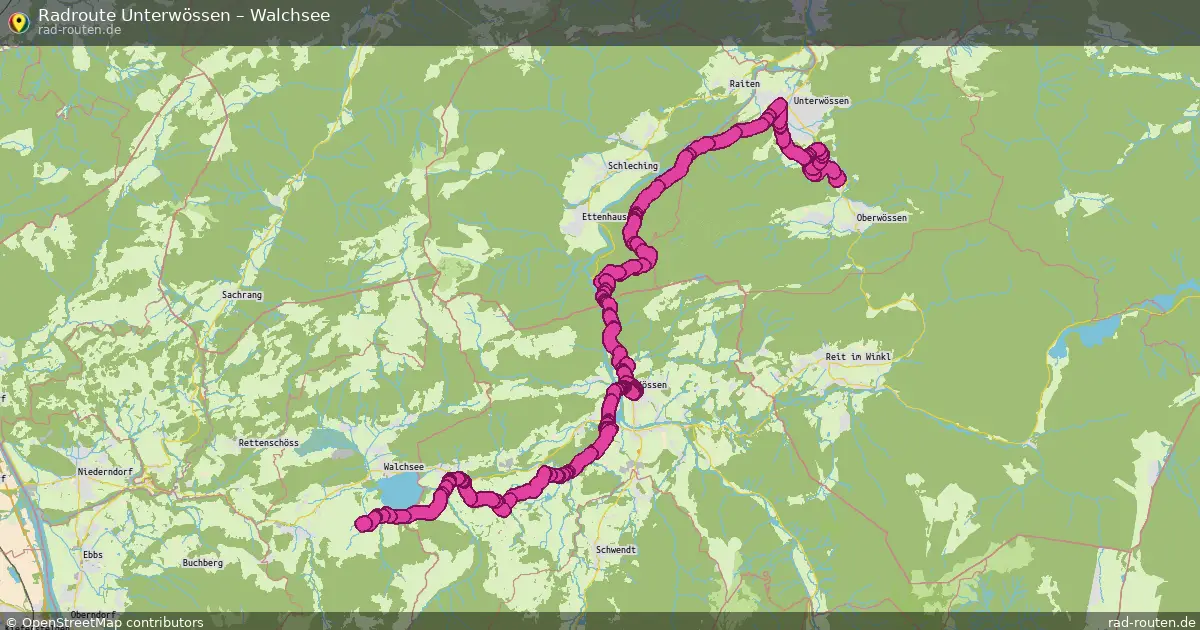 Radtour Unterwössen – Walchsee