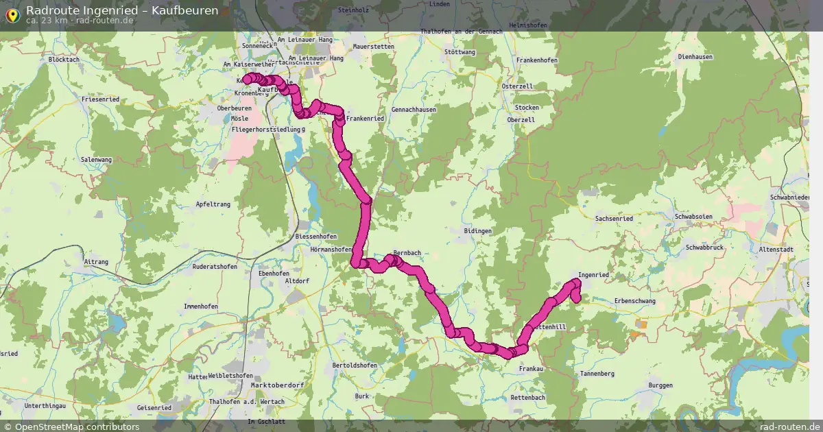 Radtour Ingenried – Kaufbeuren